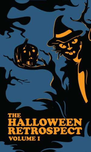 Cover for modern softcover of new guide book for researchers and historians into the world of vintage Halloween collectibles held in the archive of The Halloween Retrospect.