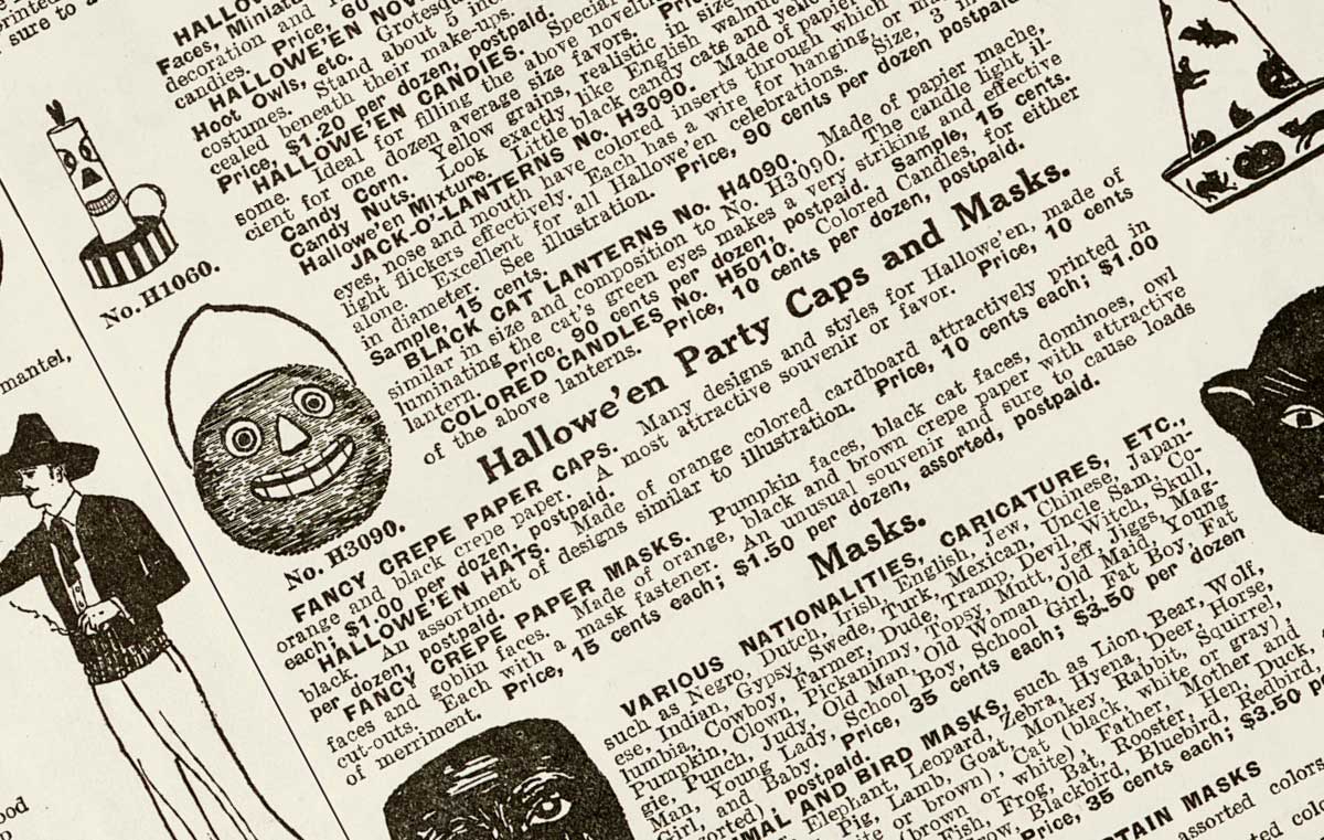 Halloween Poster from 1926 March Brothers Publishing ad, an insert in The Halloween Retrospect, Volume 1.