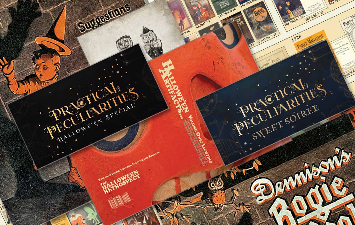 The vintage Halloween reference books featuring The Halloween Retrospect on special by Practical Peculiarities 2024,