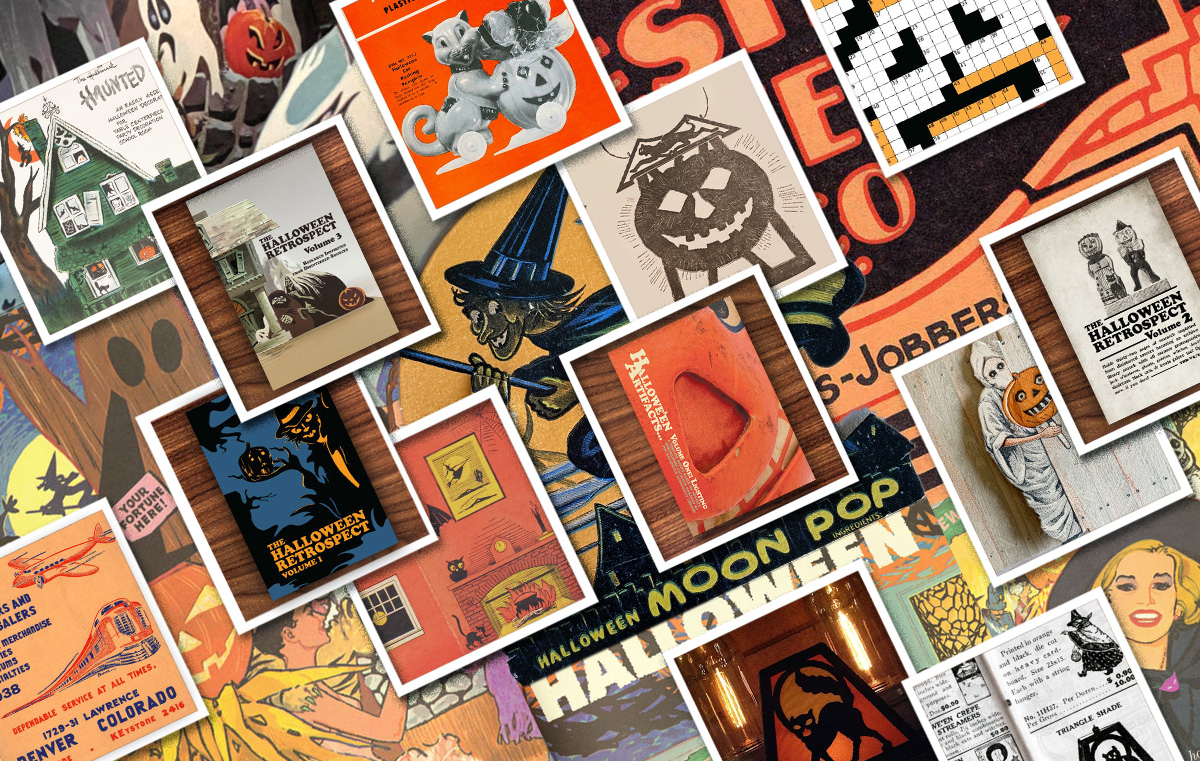 Extra bonus material about antique and vintage Halloween collectibles fills blog entries of research archive The Halloween Retrospect wth items to support THR research digest volumes and art-book series Halloween Artifacts.